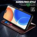 Leather Wallet Case For iPhone - Card Slots