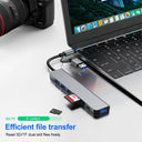 USB C Hub 8 In 2 Type C Splitter USB 3.0 Hub Adapter
