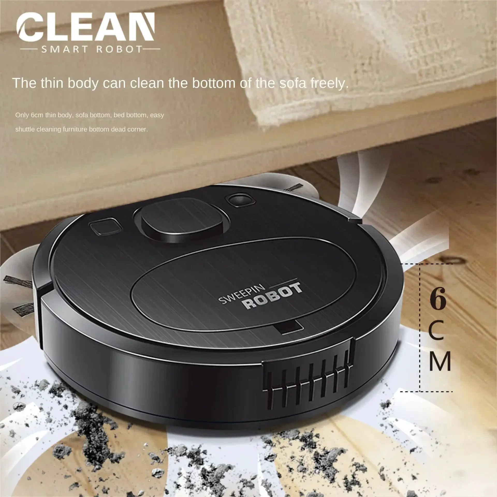 Smart Sweeping Floor Robot Ultra Quiet Vacuum Cleaner - OurLum.com