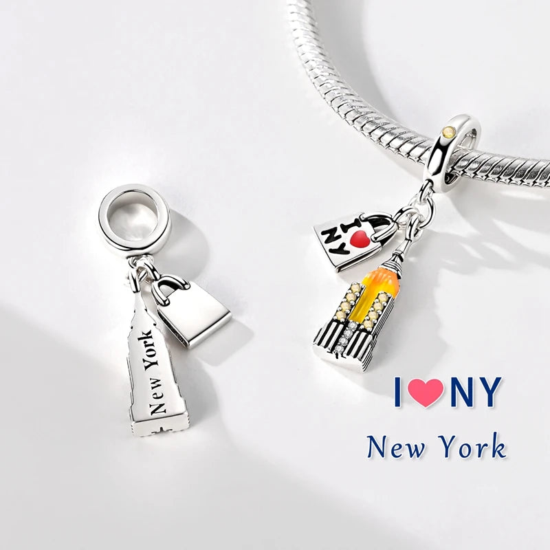 Sterling Silver Charm Paris Eiffel