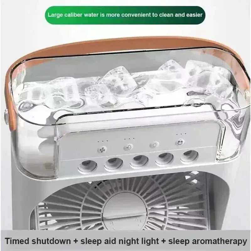 Portable Humidifier Fan USB Air Conditioner Desk Cooler - OurLum.com