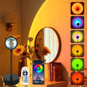 USB LED Projector Night Lights RGB Sunset Lamp With Remote