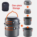 Ultralight  Camping Cooking Set for 2-3 People