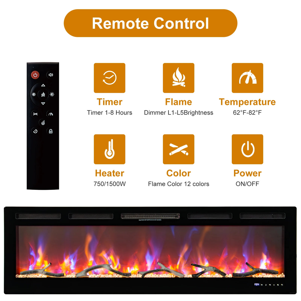 Electric LED Room Heater