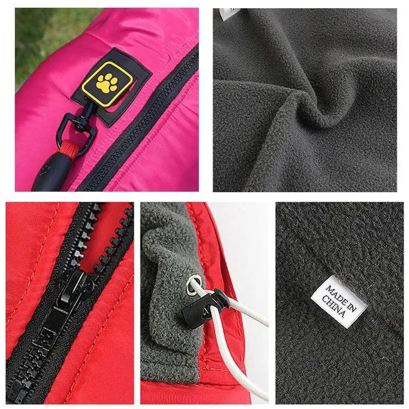 Reflective Waterproof Dog Jacket for Big Dogs Winter Warmth