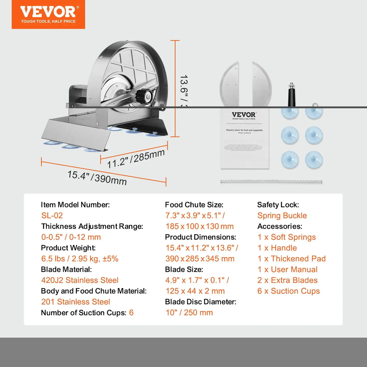 SucceBuy Manual Vegetable Fruit Slicer Thickness Adjustable — product view 7