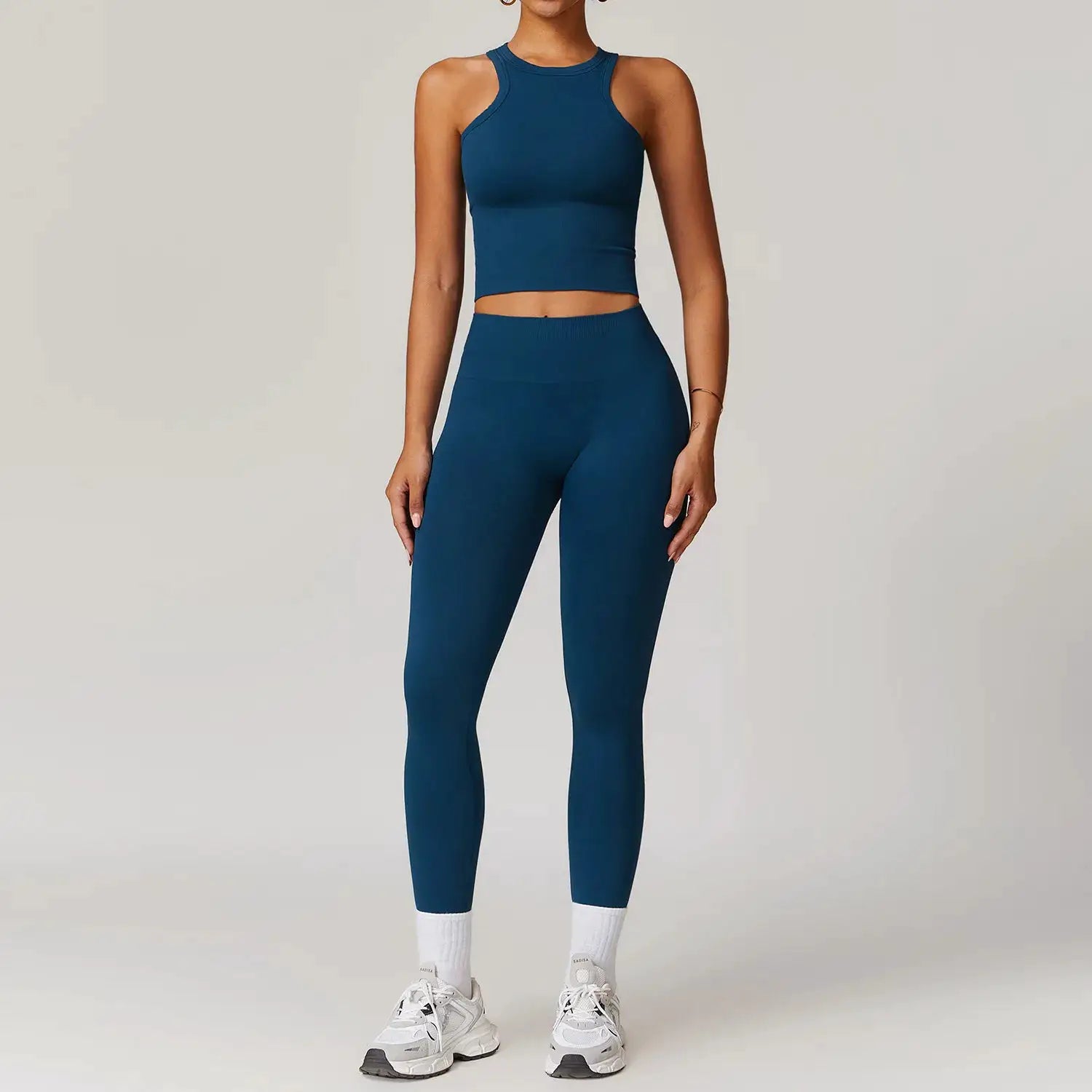 2/3/4PCS Yoga Set Gym Clothes Sportswear Seamless Yoga Suits For Women Fitness Long Sleeved Tracksuits Sports Bra Gym Leggings
