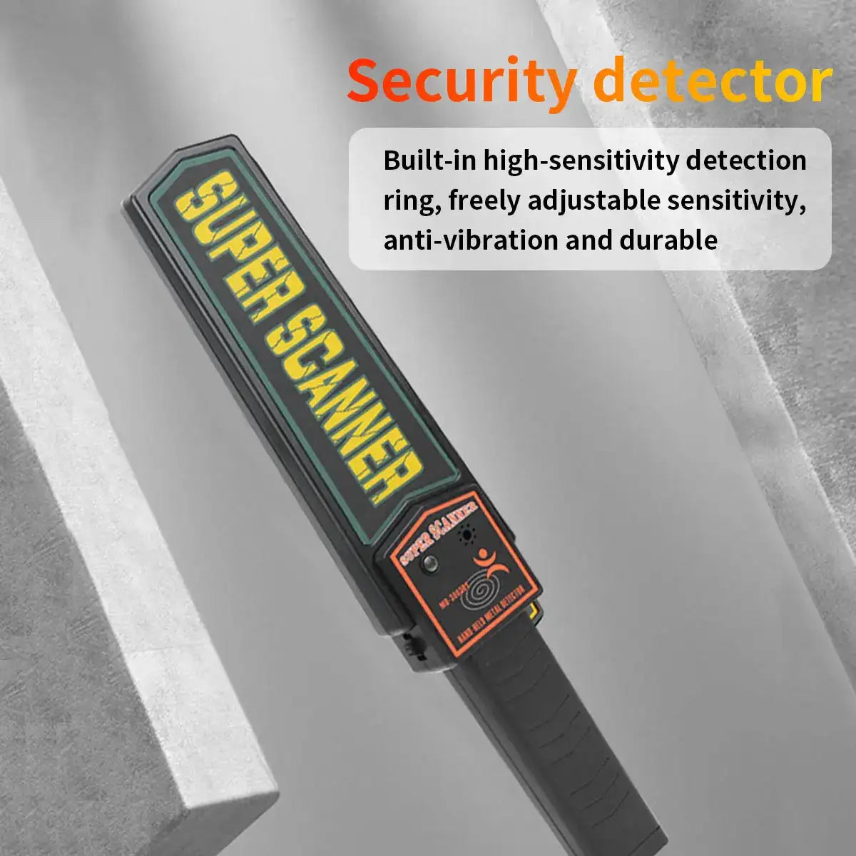 Black Metal Detector Handheld Metal Detection Outdoor Gold Finder Portable Scanner Depth Wall Detector Safe Checking