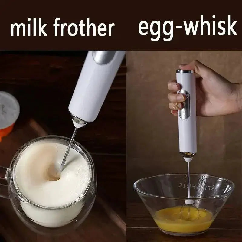 Portable Electric Milk Frother For Rich Velvety Coffee Froth