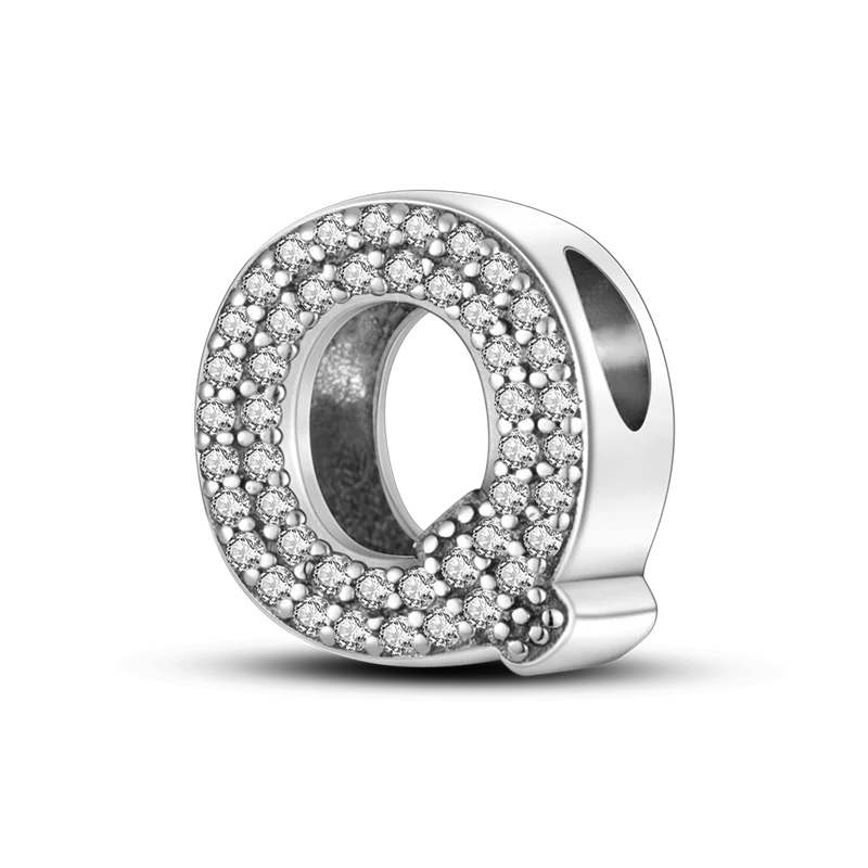 Bangle Bracelet A-z Alphabet Charm