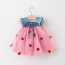 Strawberry Bliss Princess Dress for Cute Baby Girls Fashion
