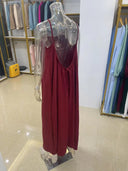 Women Strapless Backless Maxi Dress Sleepwear Loungewear Casual Loose Fit Summer