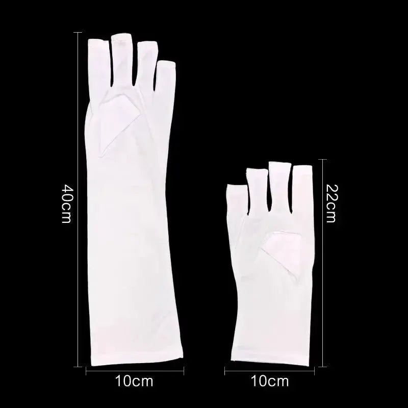 Nail Gloves Anti UV Anti Blackening Tanning Light Therapy