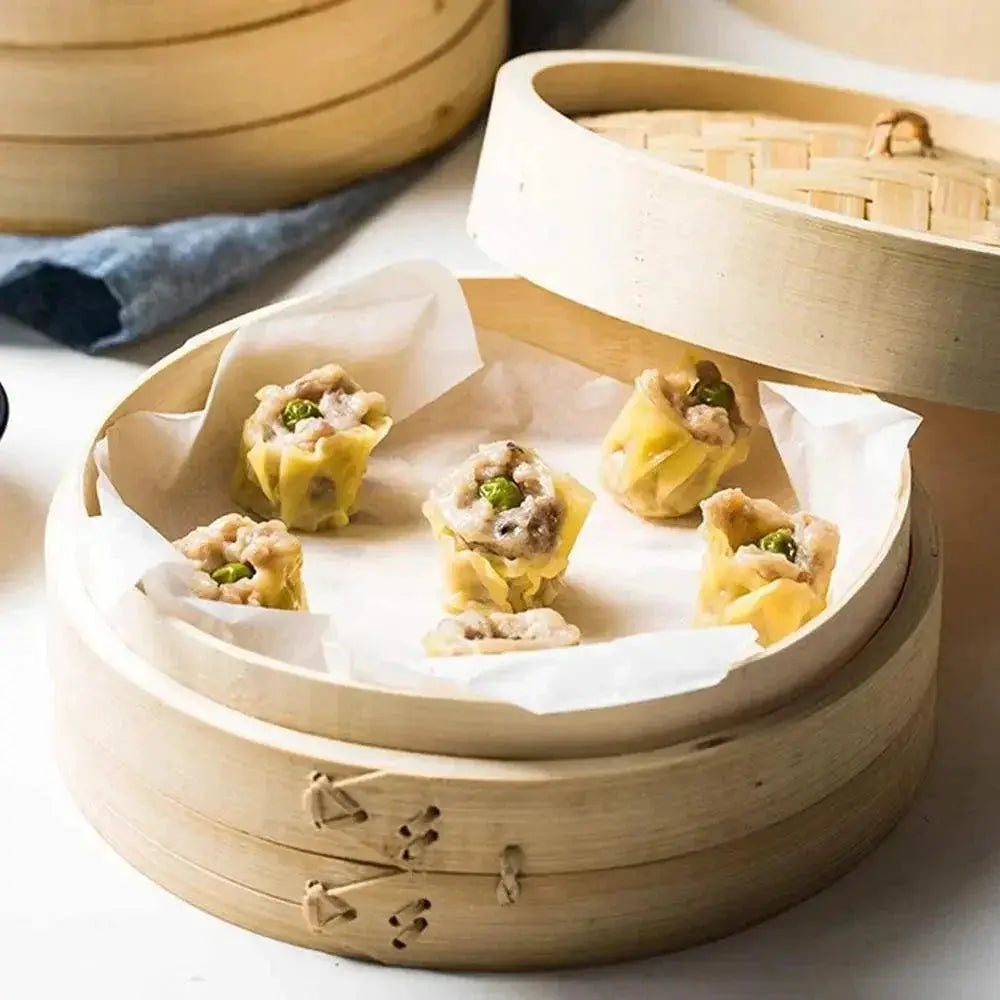 Eco Friendly Bamboo Steamer For Dumplings And Cooking Pot