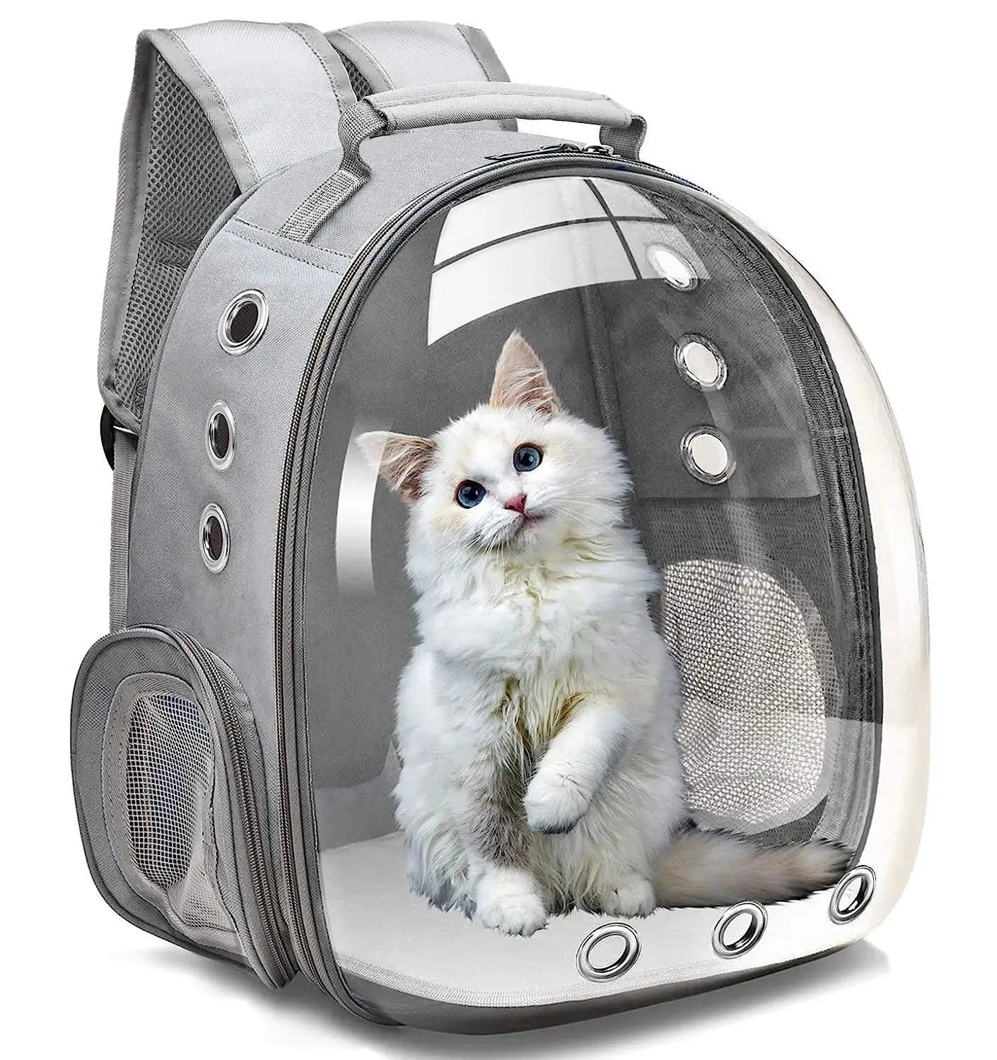 ClearPaw Transparent Bubble Pet Backpack for Travel