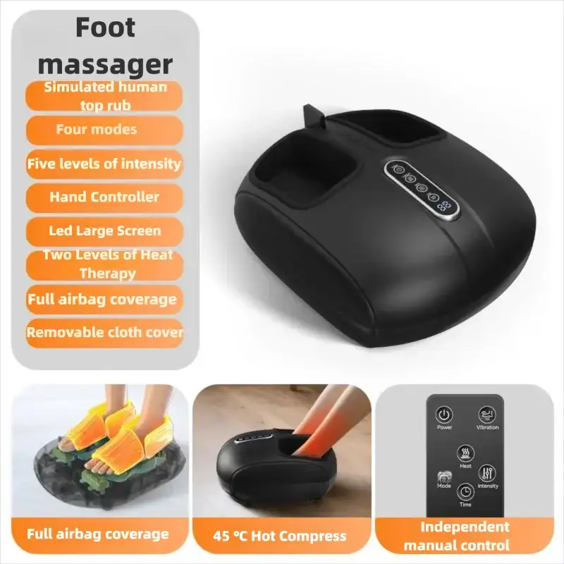 Jinkairui Fully Wrapped Foot Massage Machine Automatic Roller Kneading Soles Foot Massager Airbag Pressing Foot Massager