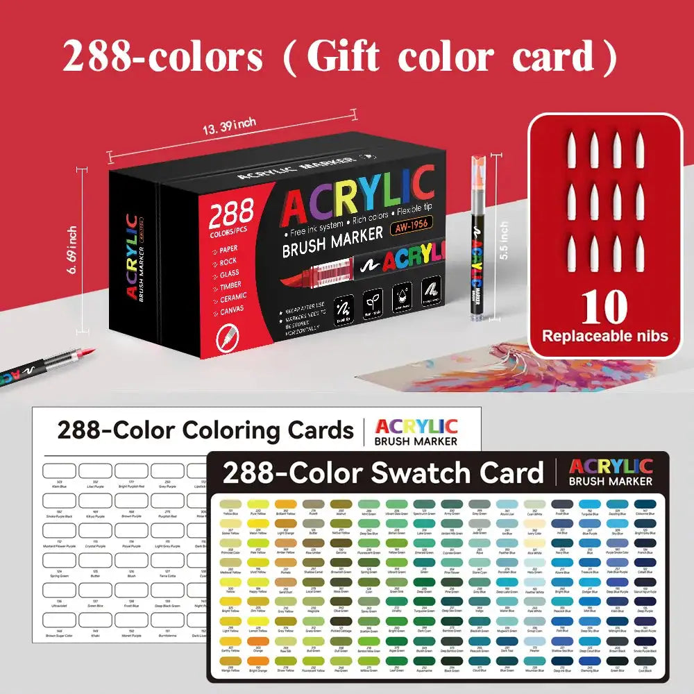 Waterproof Paint Markers Brush Tip — product view 9