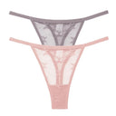 Mesh Elegance Thong Panties Stylish Intimates Set for Women