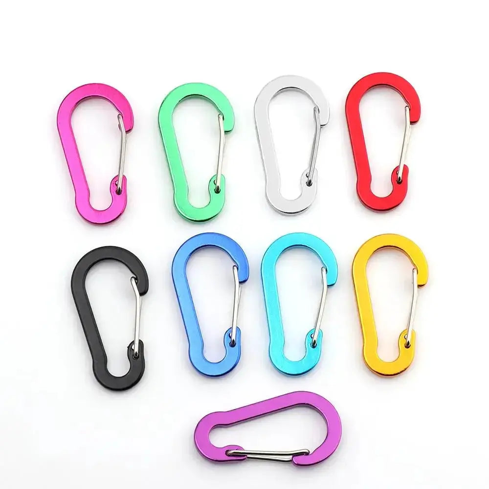 5 Pcs Carabiner Set For Outdoor Backpack Camping Clips