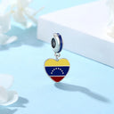 Sterling Silver Charm Flag Venezuela