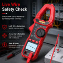 HYTAIS TS18D True RMS 6000 Counts Digital Clamp Meter Multimeter 600A AC DC Current Voltage NCV Capacitance Resistance Temp Tool