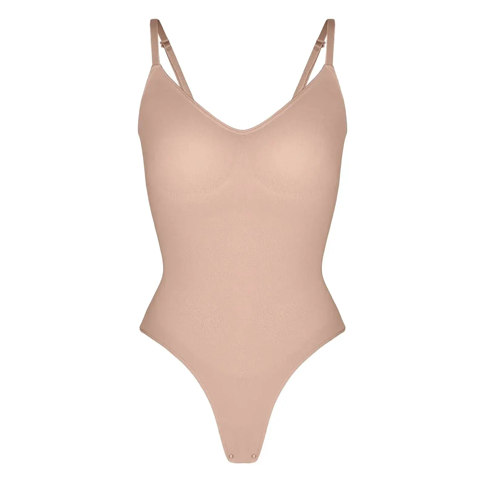 Seamless Thong Bodysuit for Women Slimming Shapewear