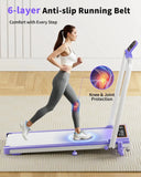 Foldable Walking Pad With Incline RGB Lights And Dual Screen