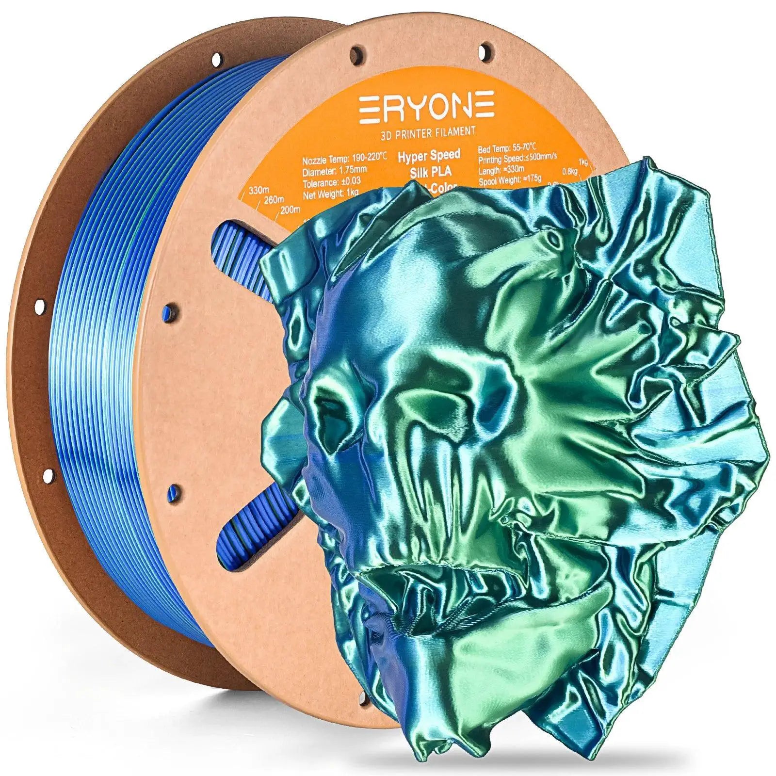 Eryone Hyper Speed Silk PLA Dual Color Filament 1kg 1.75mm
