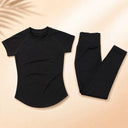 Women Seamless Gym Set High Waist Leggings Top