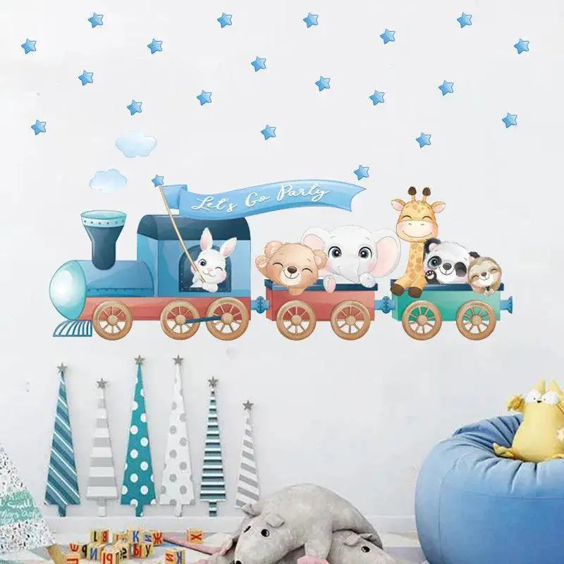 Removable Nordic Animal Decals for Kids — L