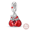 Red Series Charm Beads Sterling