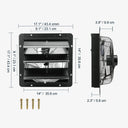 VEVOR Shutter Exhaust Fan 12 Inch with Humidity Controller