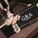 Thorn Cross Pendant Two-tone Rose