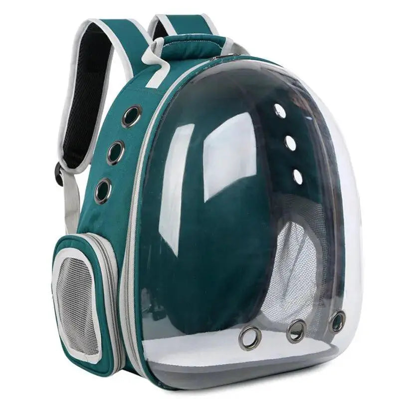 ClearPaw Transparent Bubble Pet Backpack for Travel