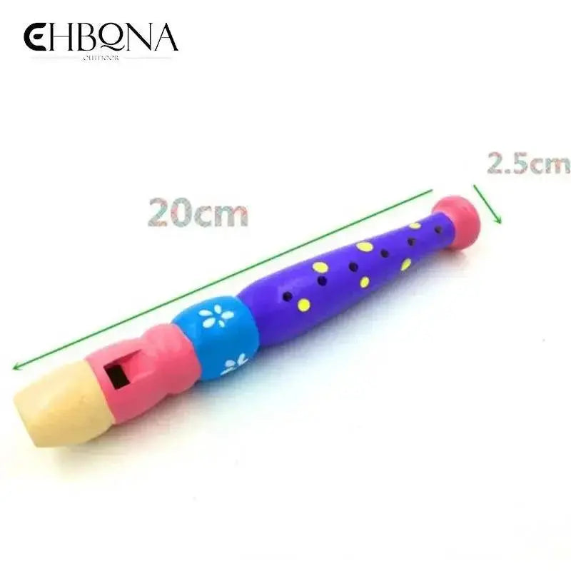 Cartoon Short Flute For Kids 6 Hole Woodwind Instrument