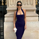 Flattering Halter Maxi Dress for Prom