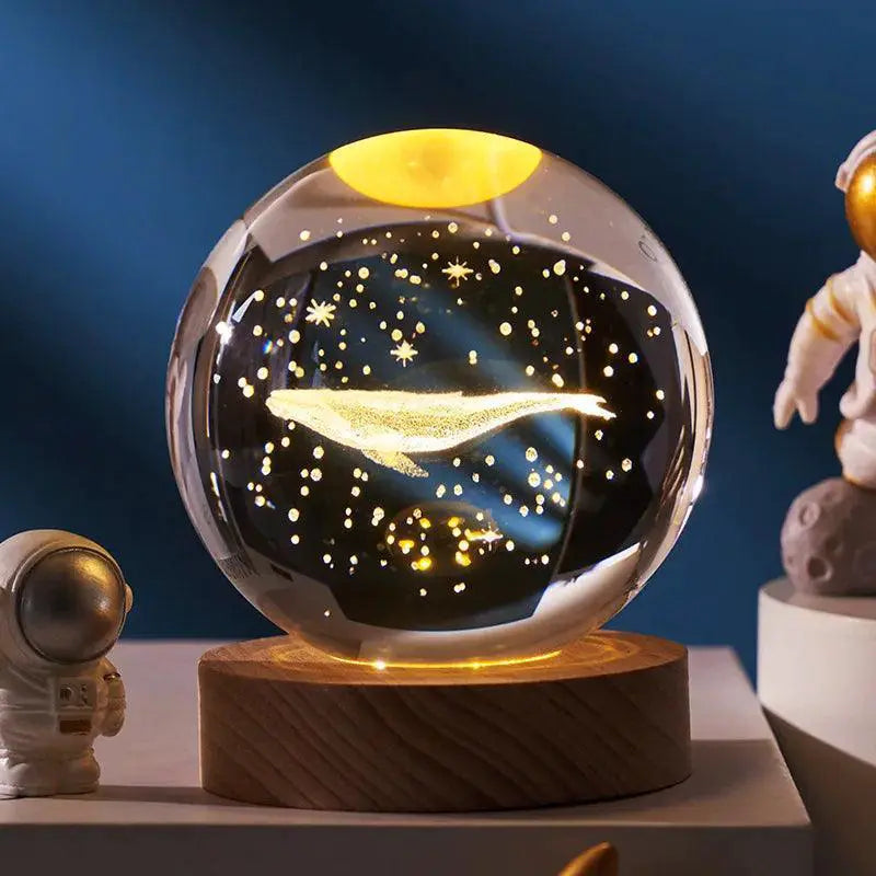 Valentines Day Galaxy Crystal Ball Led Night Light Gift — product view 9
