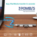 USB C Hub 4 Port For Laptops Fast Data