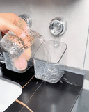 Light Luxury Style Glacier Pattern Suction Cup Shelf Holder