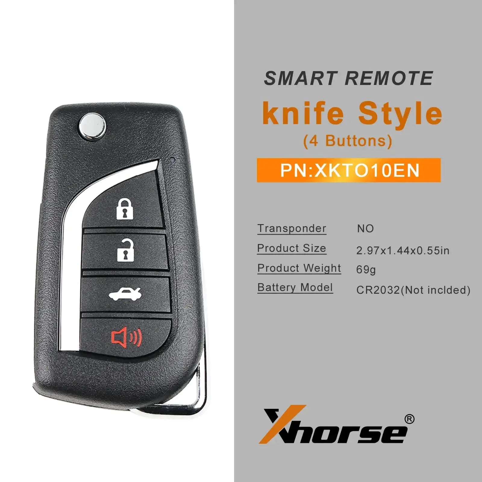 Xhorse XKTO10EN Wired Universal Remote Key Toyota 5 Pack