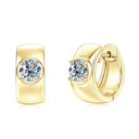 Luxury Gold Moissanite Hoops