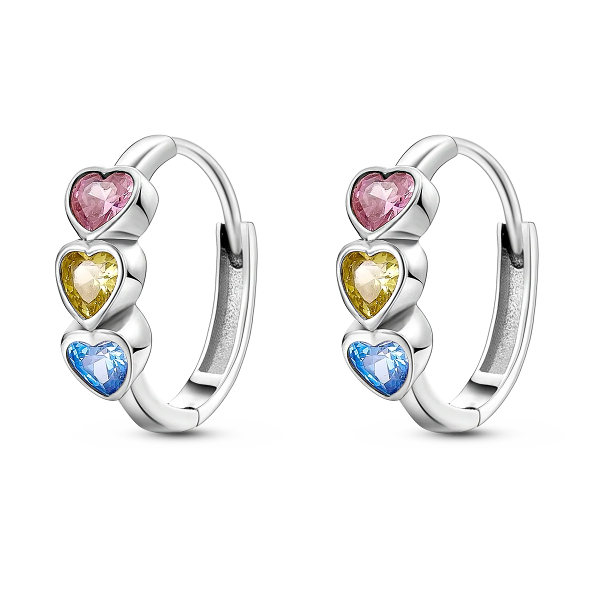 Silver Plated Cubic Zircon Geometric