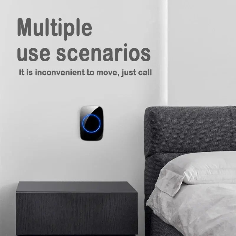 EU Plug Wireless Doorbell 300M Remote Control Waterproof 433 Frequency Through Wall Signal Alarm Ambulance Smart Doorbell by stepyours.com