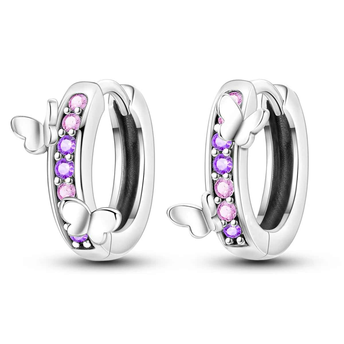 Silver Plated Hoop Earring Pendientes