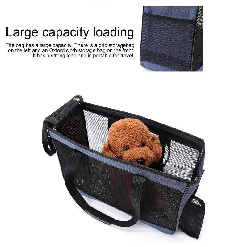 OurLum Pet Carrier Bag Airline Approved Mesh Sling Travel
