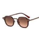 Retro UV400 Small Square Sunglasses with Metal Frame Fashion