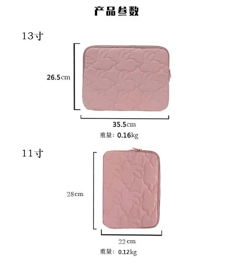Soft Tablet Laptop Liner Bag for MacBook Air 13.3 Rabbit