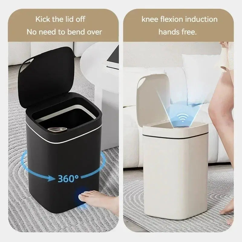 16L Smart Trash Can Automatic Sensor Indoor Anti Odor