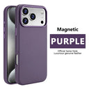 Magnetic Leather IPhone Case - Shockproof Magsafe