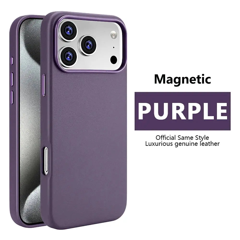 Magnetic Leather IPhone Case - Shockproof Magsafe — product view 8